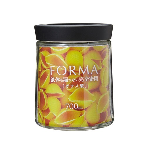 フォルマ密閉ガラスポット MG−700 ブラック