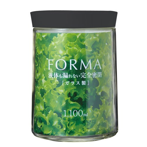 フォルマ密閉ガラスポット MG−1100 ブラック