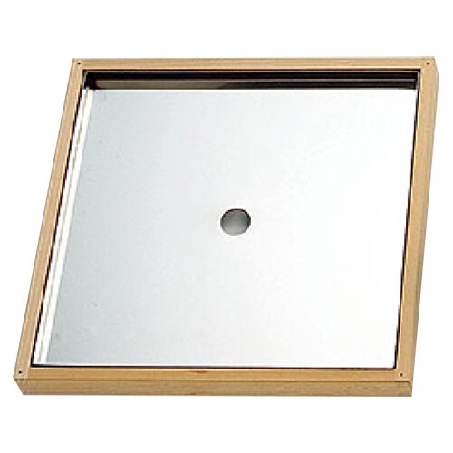 椹お座敷セイロ(9寸)用 箱型スリ蓋 ステン中子付