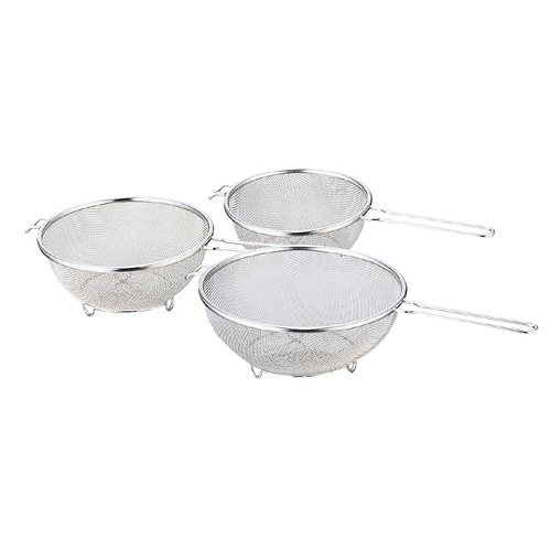 シェイプライン18−8共柄足付ストレーナー18cm