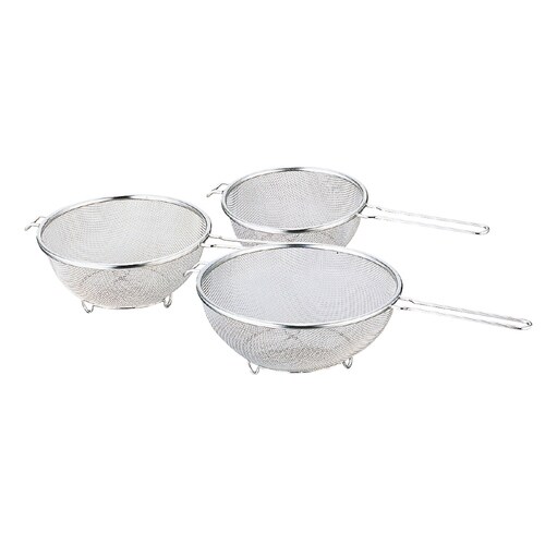 シェイプライン18−8共柄足付ストレーナー21cm