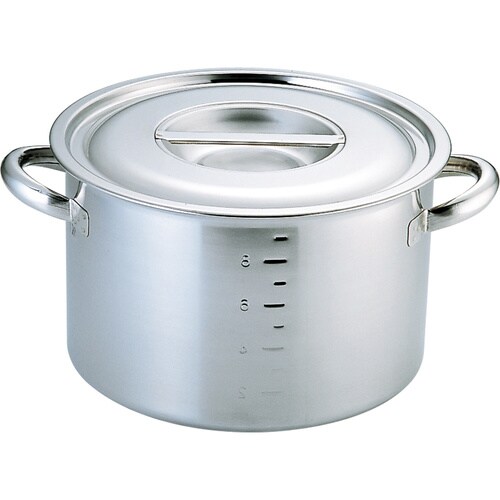 CL電磁モリブデン 半寸胴鍋目盛付 45cm