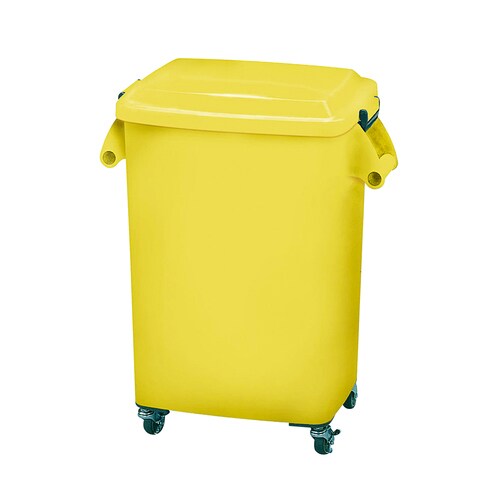 厨房ペール キャスター付 CK−70 イエロー