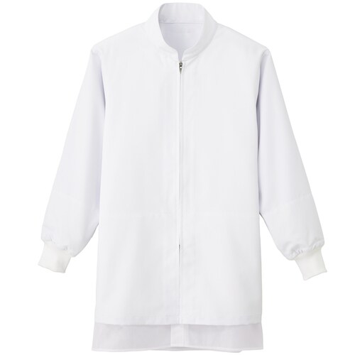 男女兼用長袖コート ホワイト CD636 L