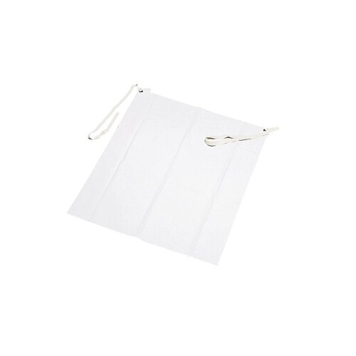 ゴム製腰下エプロン 白 M