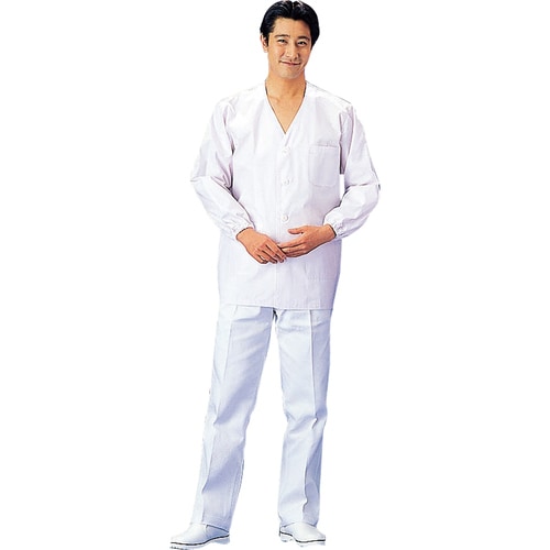 男子白衣 長袖 SKA321 S