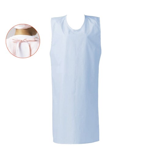 ウルトラドライエプロン ノースリーブ・ヒモHブルー