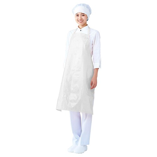 インナードライエプロンたすき掛け E−0 白