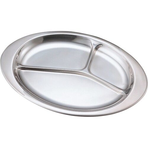 エコクリーン 18−8 小判型ランチ皿 12吋