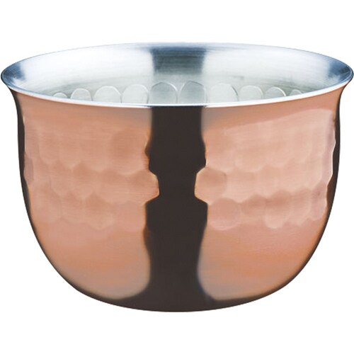 華 ぐいのみ 槌目銅ミラー90ml No.2433