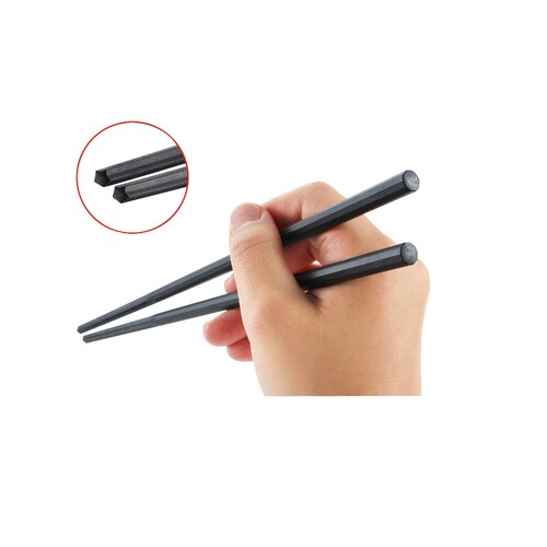 GM−4005 SPS十角ぐる麺箸 24cm 黒