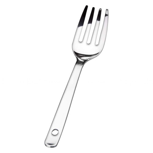 幼児用フォーク 4本刃 穴明 15cm