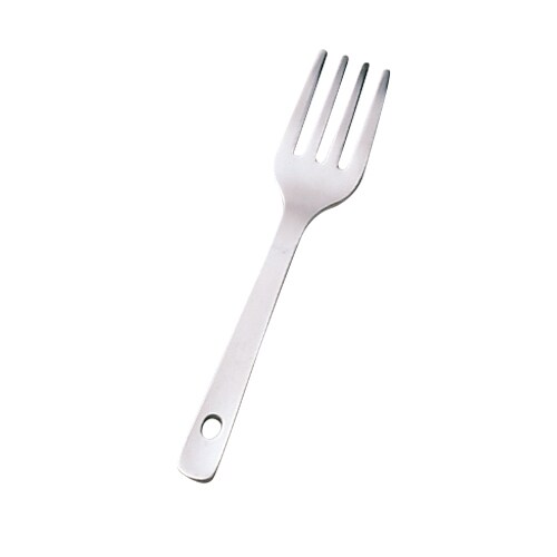 幼児用フォーク 4本刃 穴明ミニ 131mm