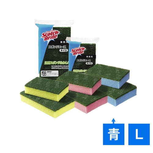3M スポンジエース L 10個入 青