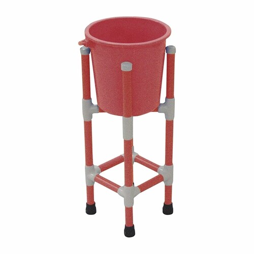 抗菌イレクター10Lバケツ置き台 バケツ付 P