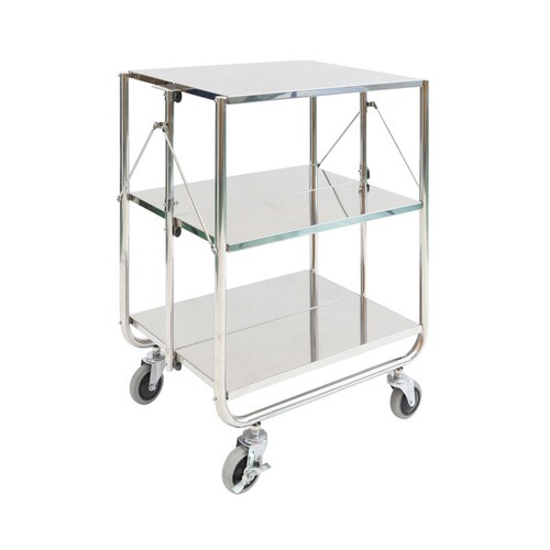 ステンレス折りたたみワゴン SG−55−3