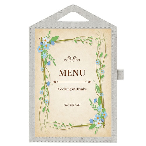 シンビ ハンドル付メニューブック CMB−2 灰