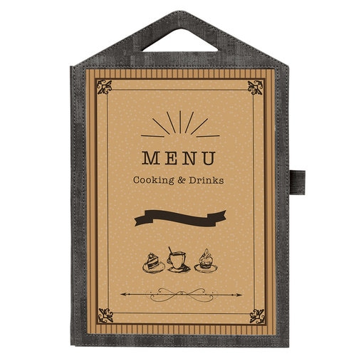 シンビ ハンドル付メニューブック CMB−2 黒