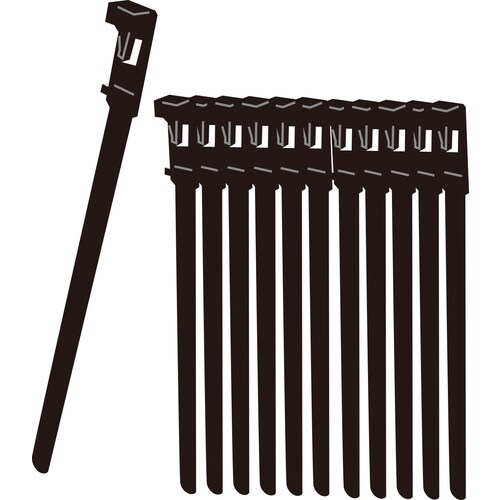 固定用バンド付リリースタイ 12本組