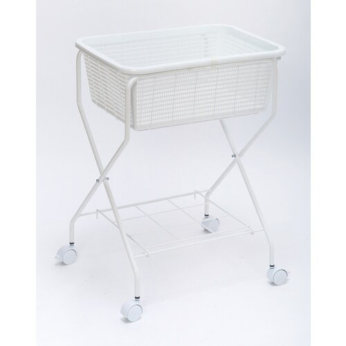 スタンド付脱衣かご ハイリフト ホワイト