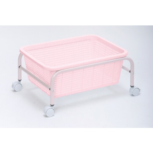 スタンド付脱衣かご シングル ブルー