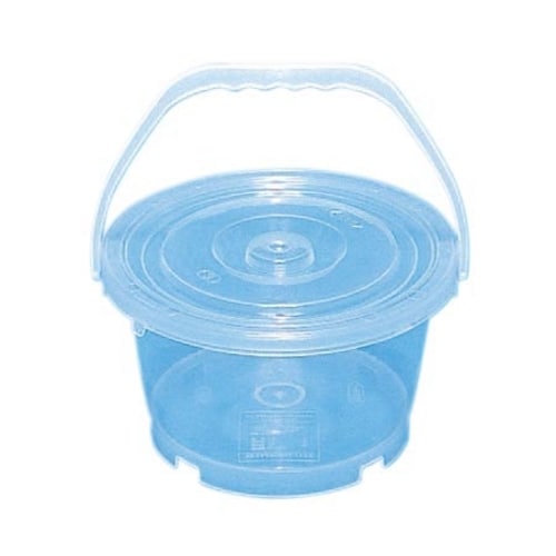 フタ付透明バケツ(5個組) No.2