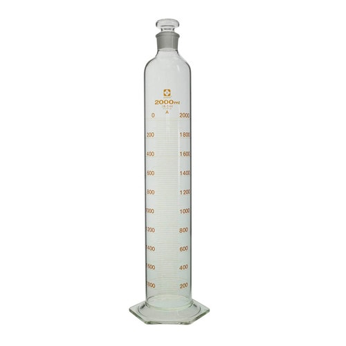 有栓メスシリンダー スーパーグレード 2L