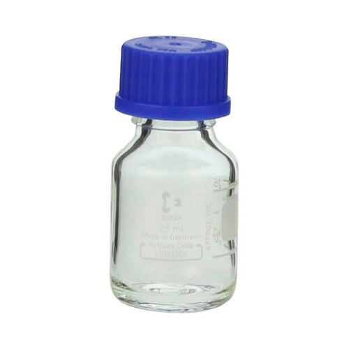 ねじ口びん(メジュームびん)青キャップ付 25mL