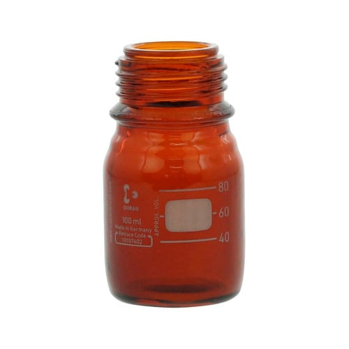 ねじ口びん セーフティコート茶褐色びん 100mL