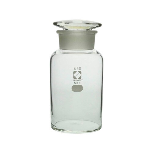 試薬びん 広口 透明 SIBATA 500mL