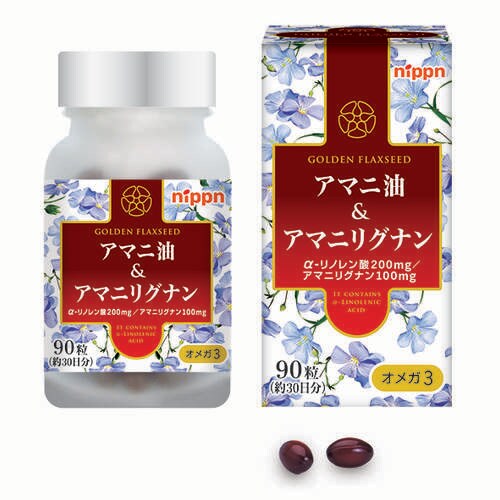 日本製粉 アマニ油&アマニリグナン 90粒