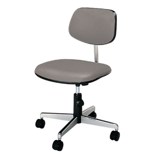 事務用回転イス20シリーズ レザー 灰 硬床用