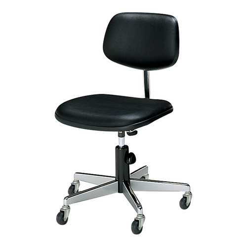 事務用回転イス20シリーズ レザー 黒 硬床用