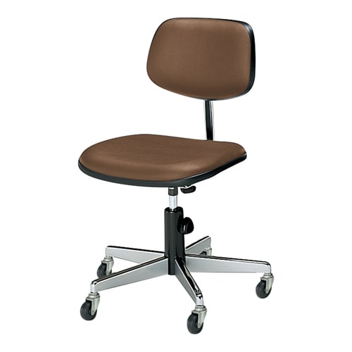 事務用回転イス20シリーズ レザー 茶 硬床用