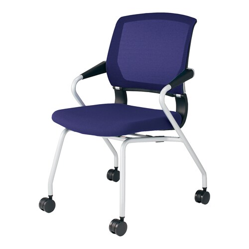 会議イス サテリテ キャスター型 パープル