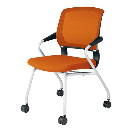 会議イス サテリテ キャスター型 タンジェリン