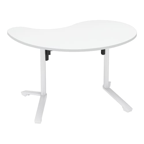 イニシア テーブル 勾玉形天板ティンバーM 脚黒