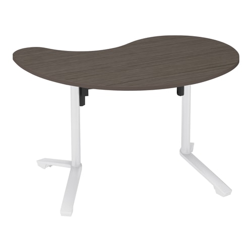 イニシア テーブル 勾玉形天板Nオーク 脚白