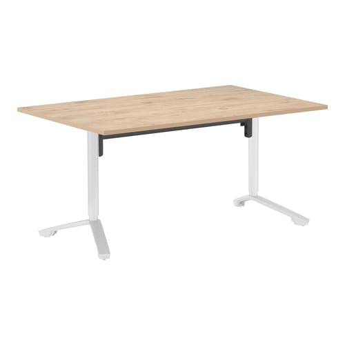 イニシア角形W15D9天板エイジドN端X1脚白