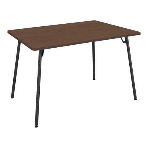 フランカ角形4本脚W12D8H7脚黒天板ブラウン