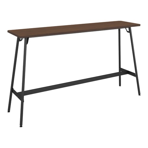 フランカ角形4本脚W18D4H10脚黒天板ブラウン