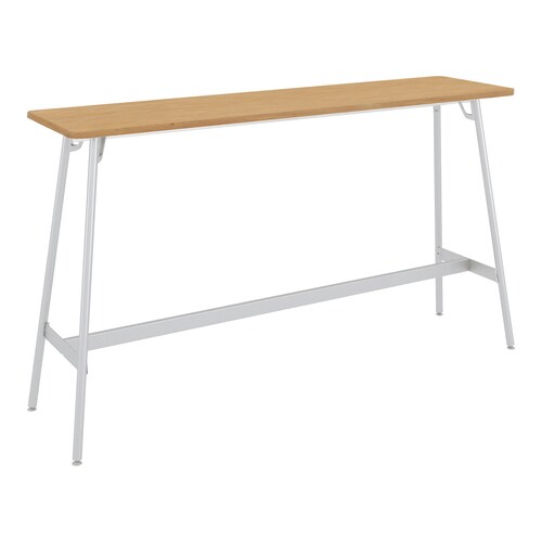 フランカ角形4本脚W18D4H10脚白天板Nオーク