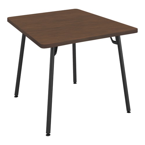 フランカ角形4本脚W8D8H6脚黒天板ブラウン