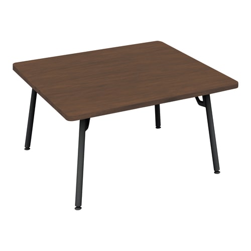 フランカ角形4本脚W9D9H4脚黒天板ブラウン