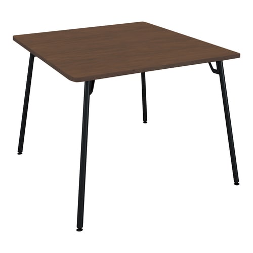 フランカ角形4本脚W9D9H7脚黒天板ブラウン