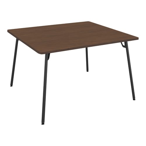 フランカ角形4本脚W12D12H7脚黒天板ブラウン