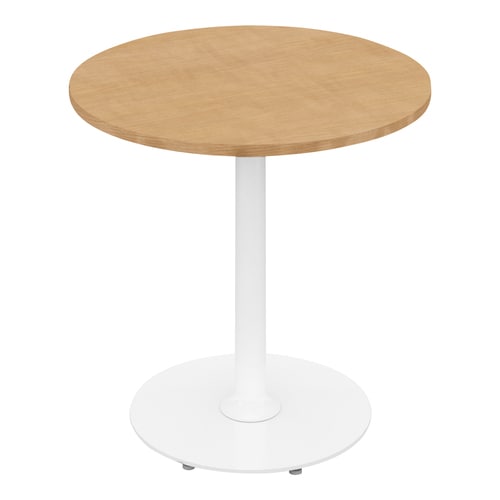 フランカ円形単柱脚W6D6H6脚白天板Nオーク