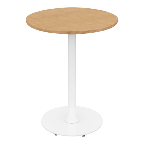 フランカ円形単柱脚W6D6H7脚白天板Nオーク