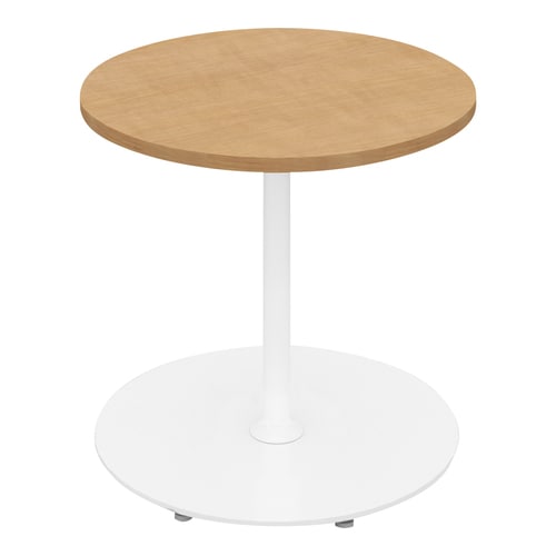 フランカ円形単柱脚W7D7H7脚白天板Nオーク