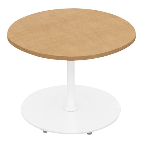 フランカ円形単柱脚W9D9H6脚白天板Nオーク